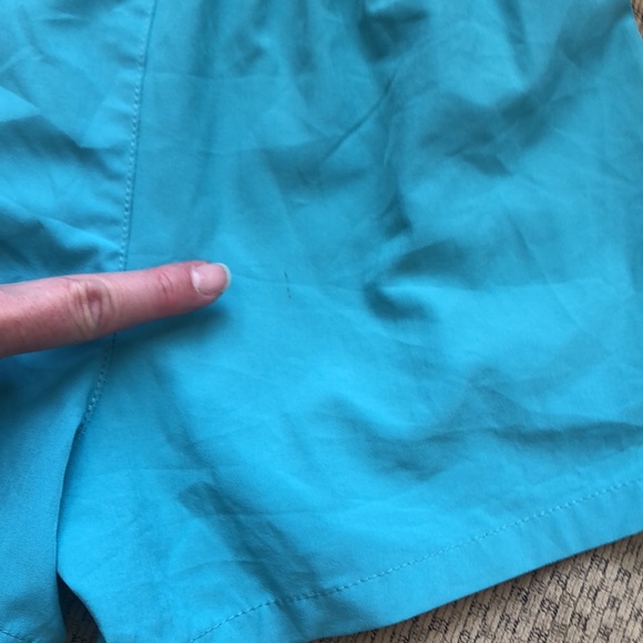 Ocean Coast girls shorts with pockets on sides, white liner, teal color, size M - Picture 7 of 8